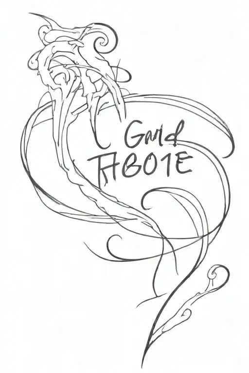 Quote Written Vertically With Smoke Spiraling Around It