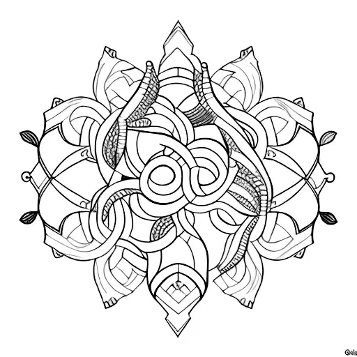 Cadaceus As Tree Of Life