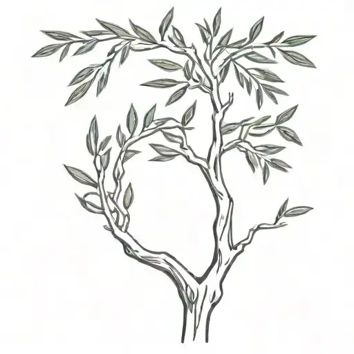 Olive Tree Greek Mithology Holds Up The Sky