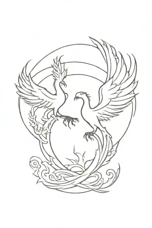 Ifrit And Phoenix Rising