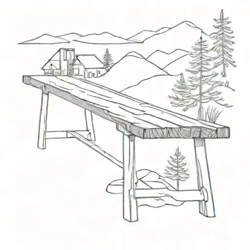 German Bench For Hikers