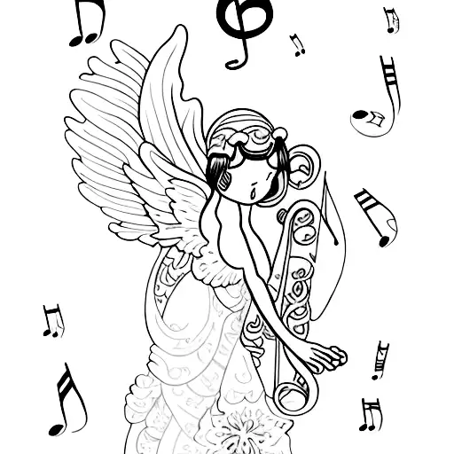 Music Note Angel Lily