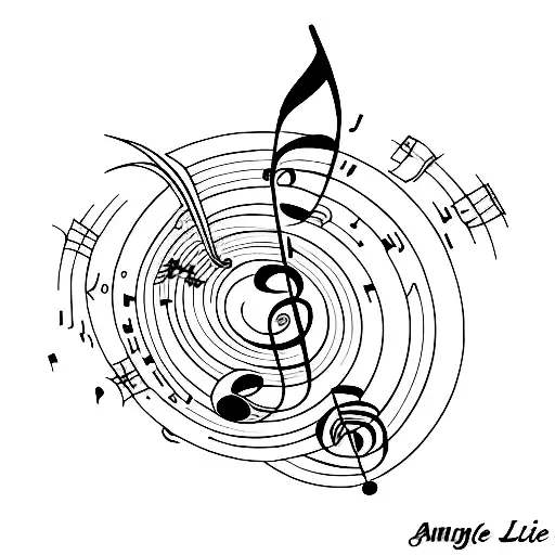 Music Note Angel Lily