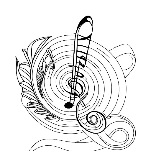 Treble Clef Angel Lily