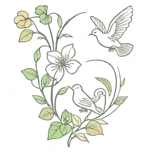 Four-leaf Clovers And Olivier With Dove