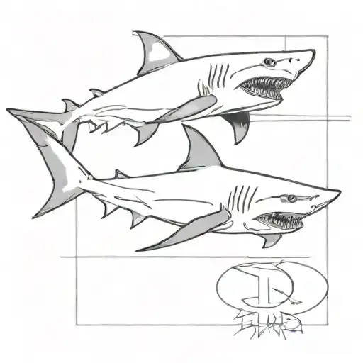 Using The Letters Dad To Create A Shark