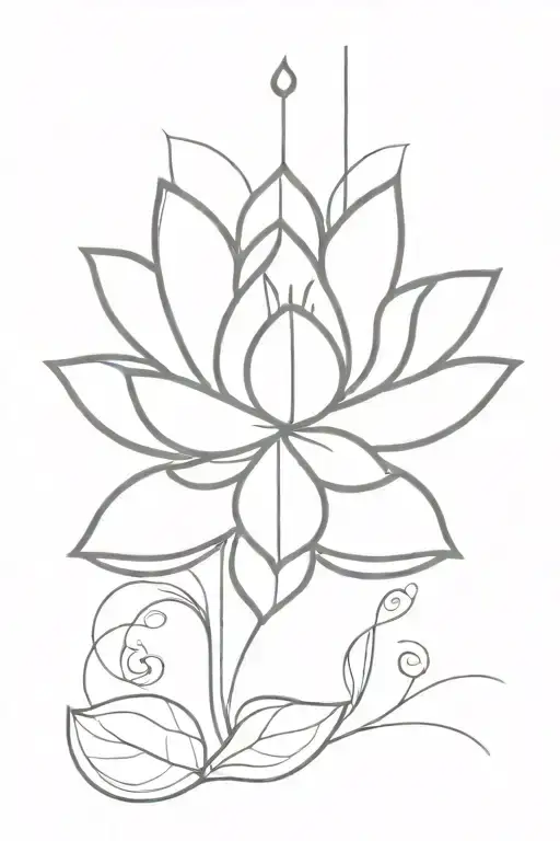 Lotus Unalome And Other Symbolic Tattoo Design