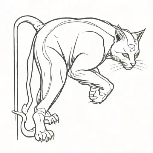 Samurai Cat Full Length