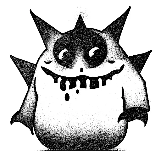 Gengar With The Word Trouble Maker