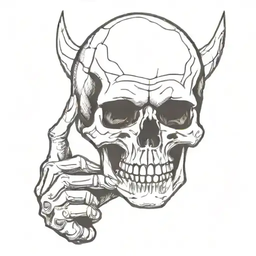 Skull Rock Hand Sign