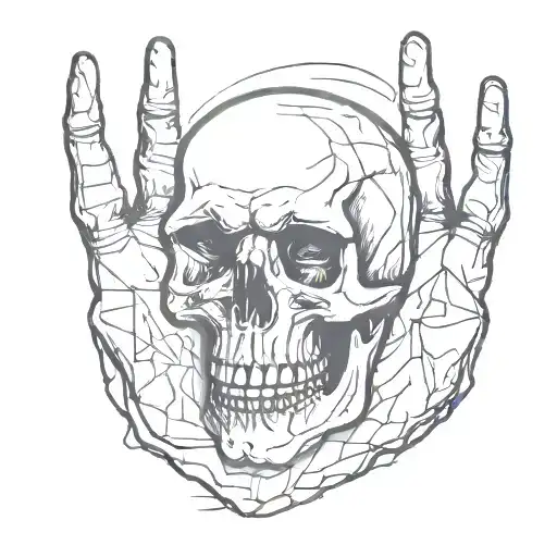 Skull Rock Hand Sign