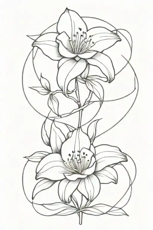 Lily And Rose Intertwined