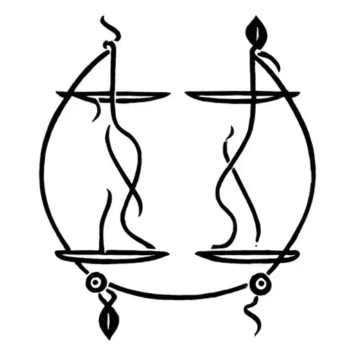 Libra And Aquarius Sign Intertwined
