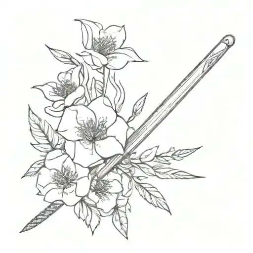 Sword And Flowers