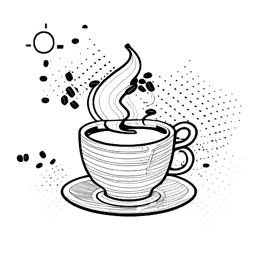 Java Cup Of Coffee With Glitch