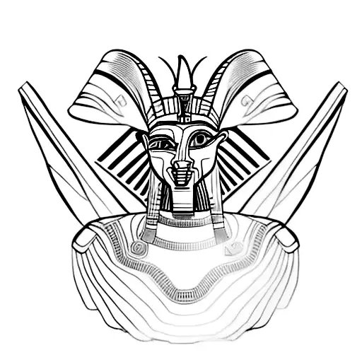 Anubis Holding A Futuristic Egyptian Artifact