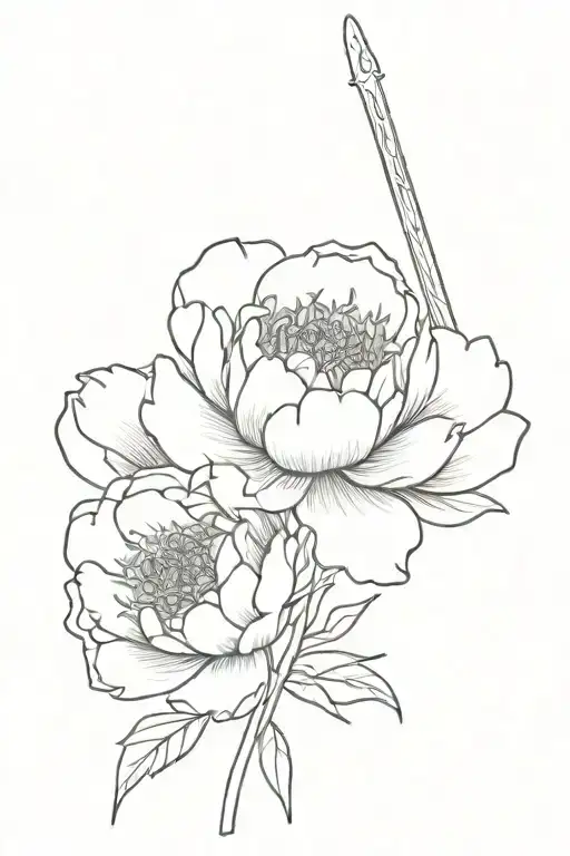 Sword Peony Flowers