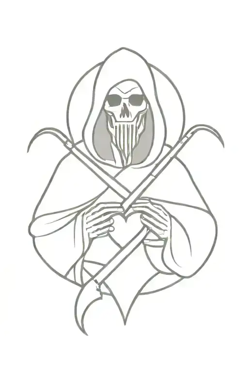 Grim Reaper Sacred Heart