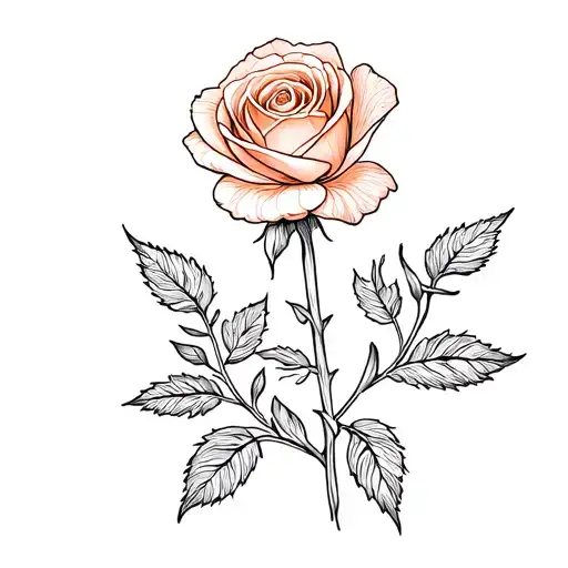 Rose And Marigold Flower