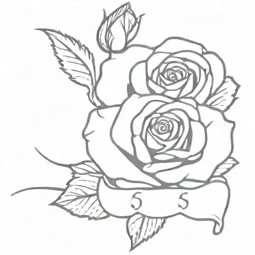 Name And Rose Intertwined