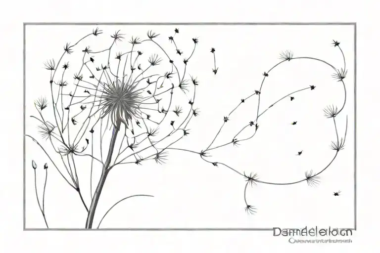 Dandelion Spiral Let Go Across The Chest