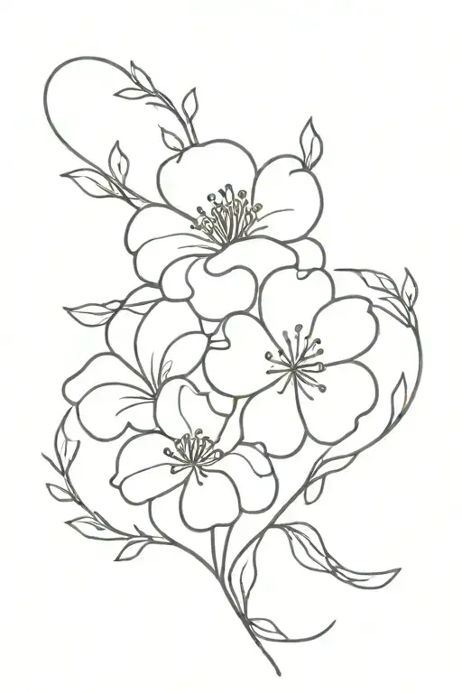 Birth Flowers Intertwined