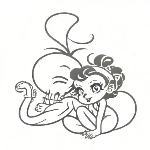 Betty Boop And Scorpion