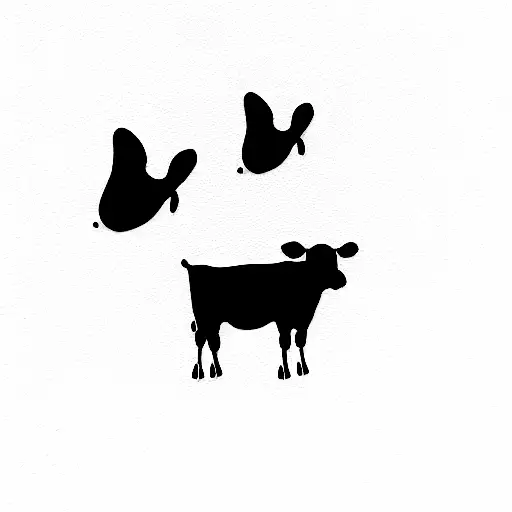 A Cow Flying Past A Window