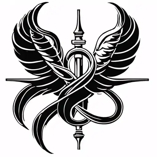 Libra And Gemini Sign Intertwined