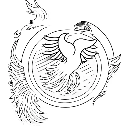 A Phoenix Rising From A Pile Of Cryptocurrencies