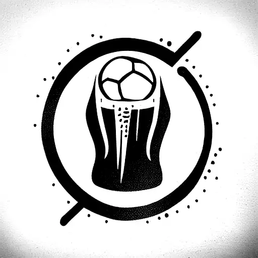 Beer With Soccer And Thumb