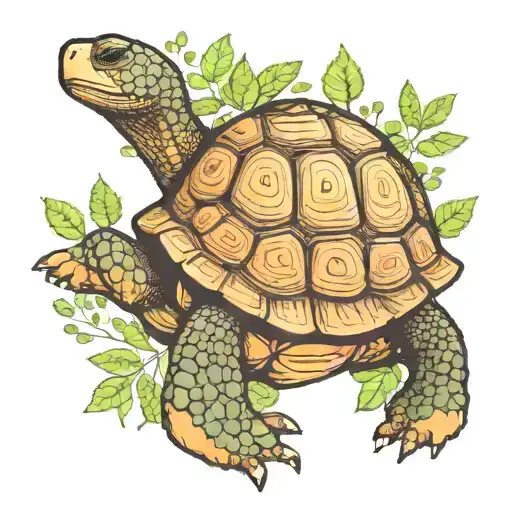 Tree Growing On Tortoise