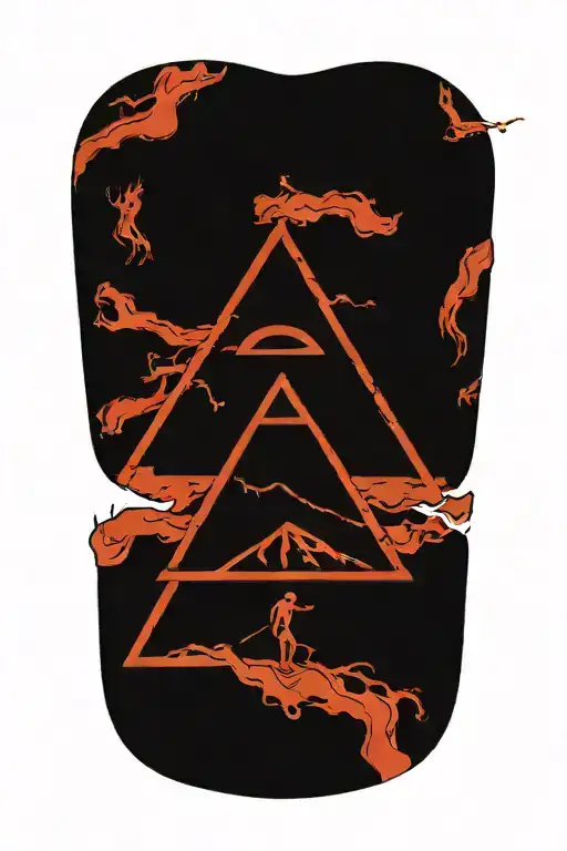 Closed Eyes Inside A Reverse Triangle