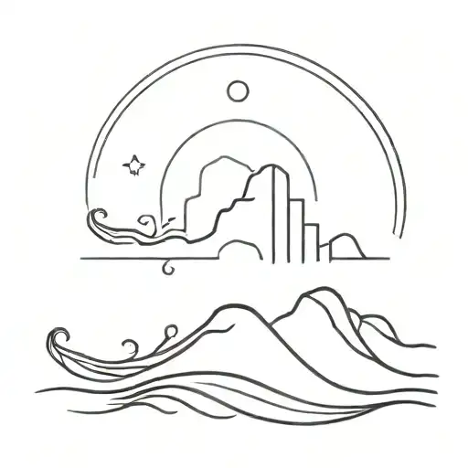 Sun Wave Coordinates Written Underneath