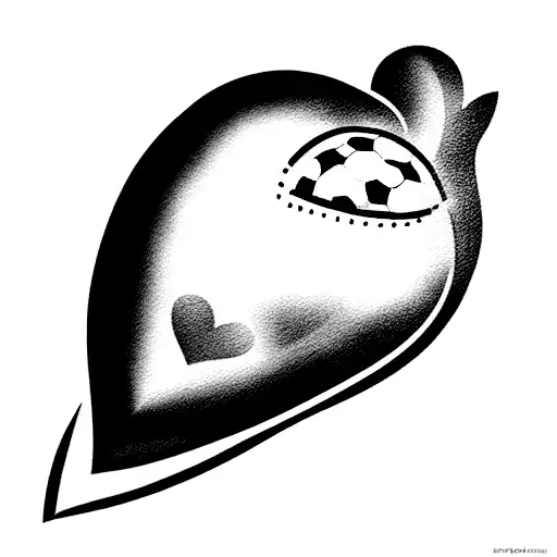 Football Inside Heart
