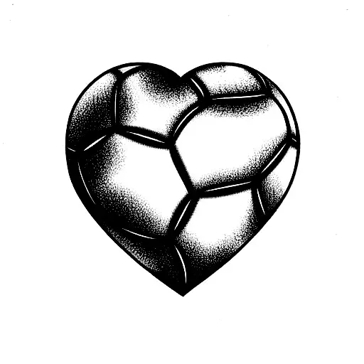 Soccer Ball Inside Heart