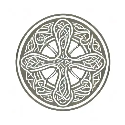 Celtic Cross In A Circle