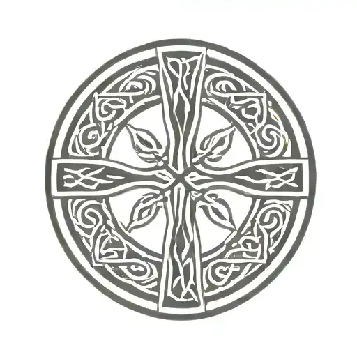 Celtic Cross In A Circle