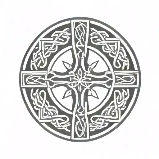 Celtic Cross In A Circle