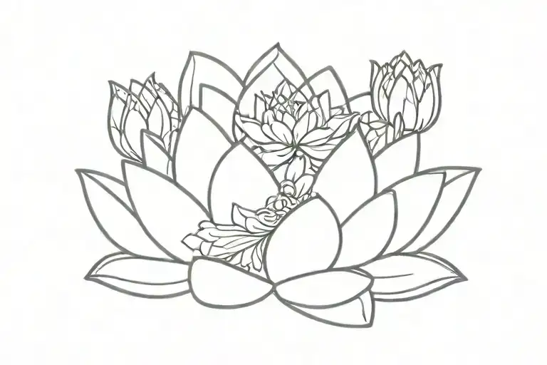 Incorporate Motorcycles And Lotus Flower Into 1 Image