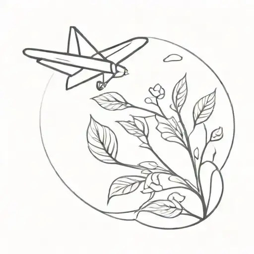 Paper Plane And Vine