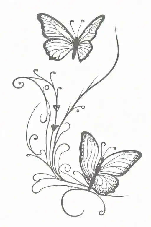 Semicolon And Butterfly
