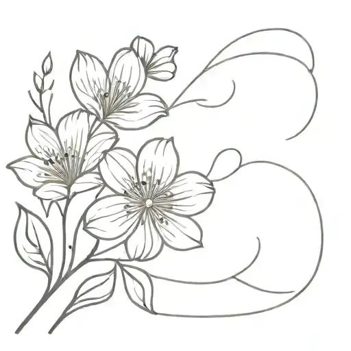 Penny With Floral Design