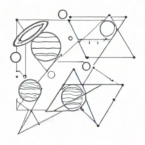 Planets And Triangles With A Thin Line