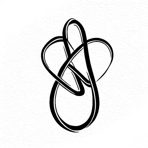 Infinity Symbol With Two Letter A And M As Part Ofthe Infinity Loop Linee