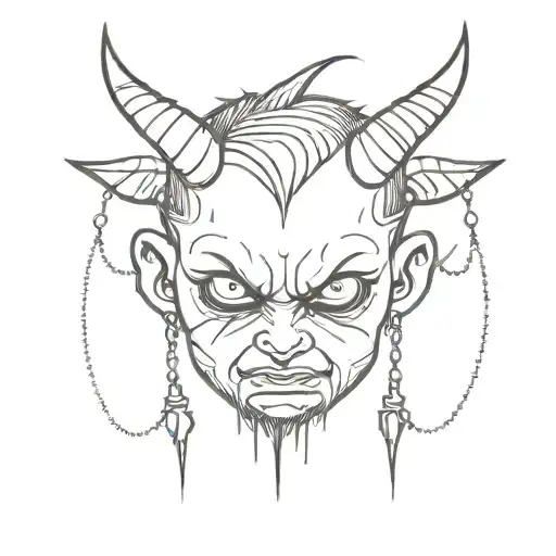 Baby Demon With Chains