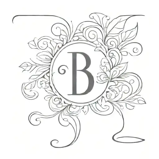 Initials B And S Artistic Representation