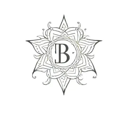 Small Tattoo With The Letters B And S