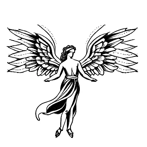 Renaissance Angel With Bow