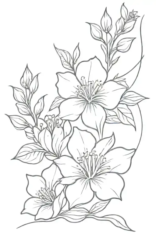 Birth Flowers Surrounding